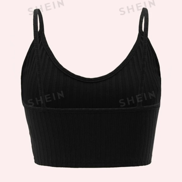 SHEIN Rib Knit Crop Top - Picture 2 of 2